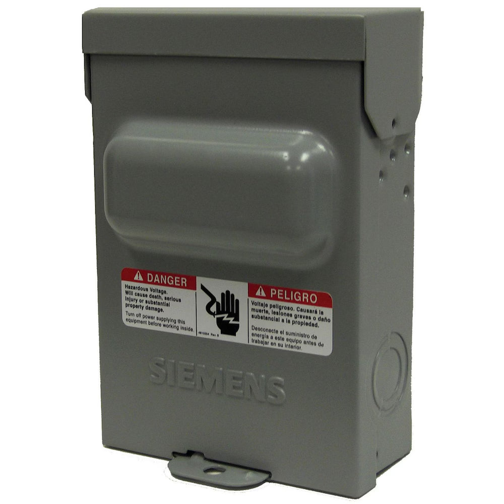 Disconnect box – 60 amp non-fused