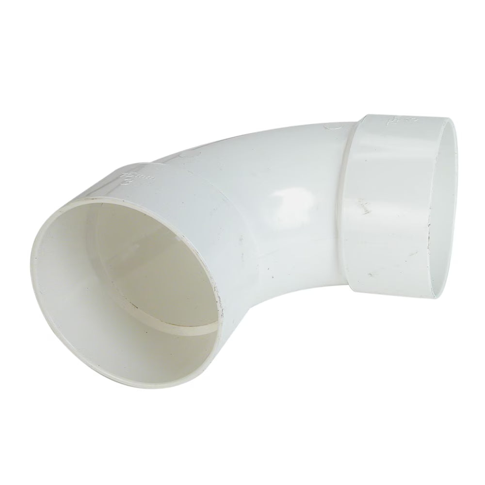Elbow, Long Turn, GVS, 90 deg, 2 in x 2 in, H, PVC, White