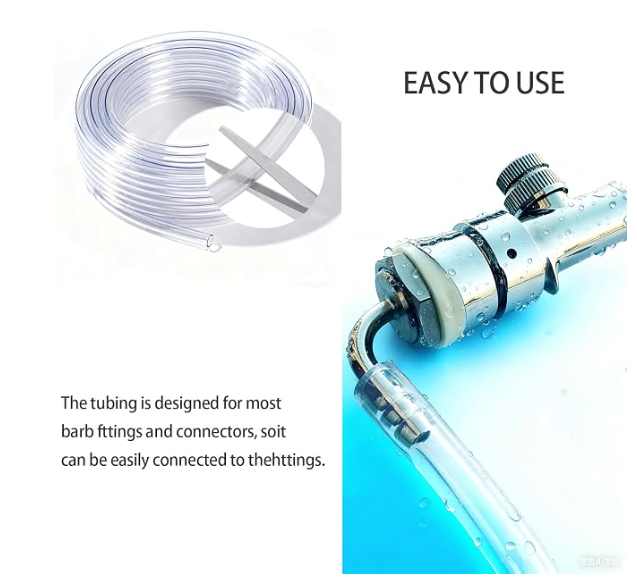 Clear PVC Drain Tubing for HVAC and Plumbing Condensate