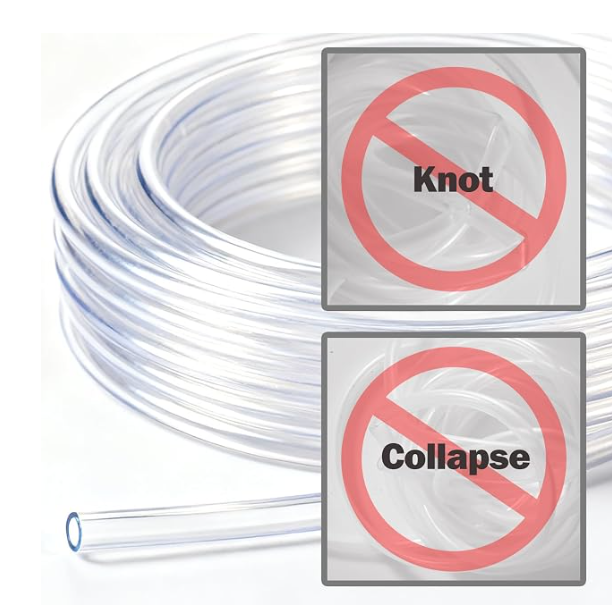 Clear PVC Drain Tubing for HVAC and Plumbing Condensate